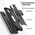 thumbnail image 5 of FYBTO Compatible with Samsung Galaxy A02S Case, Galaxy A02S Case with Tempered Glass Screen Protector [2Pcs], Shockproof [Military-Grade] Phone Cover Case with Ring Kickstand for Samsung A02S, Red, 5 of 5