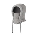 thumbnail image 4 of Pasamontañas de esquí con capucha, calentador de cuello, gorro de forro polar, térmico, poliéster, transpirable, resistente al viento niños de color gris claro, 4 of 9
