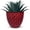 Crimson Red, variant on Headwind Glazed Ironstone Diamonte Collection – Crimson Red 6-Inch Decorative Plant Pot, Indoor & Outdoor, Vintage Diamond-Textured, Lightweight & Weather-Resistant for Garden Use by Robert Allen