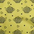 thumbnail image 1 of oneOone Rayon Lime Green Fabric Tea Kettle Sewing Craft Projects Fabric Prints By Yard 56 Inch Wide, 1 of 4