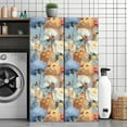 thumbnail image 3 of Peel and Stick Wallpaper Contact Paper Blue Cute Cat Fluffy Kitten Nursery Kids Room Dollhouse Cats Flowers Self Adhesive and Removable 24in x 118in, 3 of 8