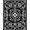 Black, Pattern 3, variant on ODIKA 2'x3' Machine Washable Non-Slip Area Rug, Enchanted Midnight Garden Flourish Damask Artistry Display High Traffic Rug, Black, 480602