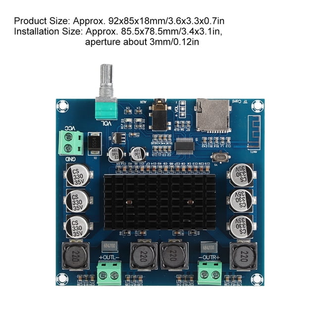 Tablero de Amplificador de audio digital, PlacA de Amplificador DC12-30V Para Altavoces de Bricolaje