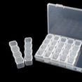 thumbnail image 5 of Diamond Embroidery Box, 28 Compartment Plastic Transparent Storage Box Nail Art Rhinestone Jewelry Bead Display Storage Box, 5 of 5