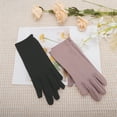 thumbnail image 6 of Unique Bargains 1 Pair Anti-slip Sun Protection Half finger Manicure Gloves Black, 6 of 6
