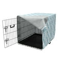 thumbnail image 3 of Snowflake Dog Crate Cover, Repetitive Snowfall Winter Elements Cold Tones Print, Easy to Use Pet Kennel Cover Small Dogs Puppies Kittens, 7 Sizes, Sky Blue, by Ambesonne, 3 of 6