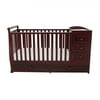 AFG Baby Furniture Daphne 3-in-1 Crib & Changer Combo Cherry