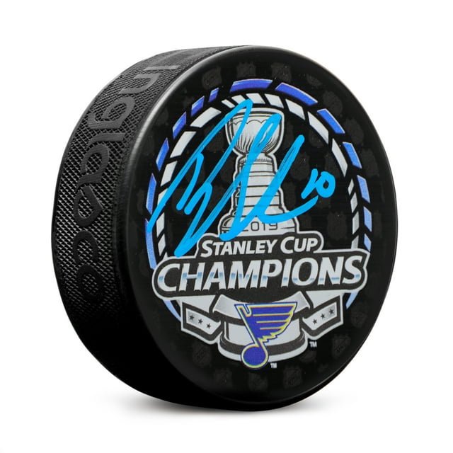 Brayden Schenn Rondelle de la Coupe Stanley 2019 des Blues de St Louis Autographiée