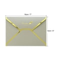 thumbnail image 2 of Uxcell B6 Luxury V Flap Gold Border Invitation Wedding Envelopes, Silver 10 Pack, 2 of 5