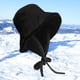 thumbnail image 5 of Cálido sombrero de invierno Lindo con protección para los oídos Sombrero de pescador suave Sombrero de cubo informal para , niñas, mujeres, , negro Yinane Sombrero de copa, 5 of 8
