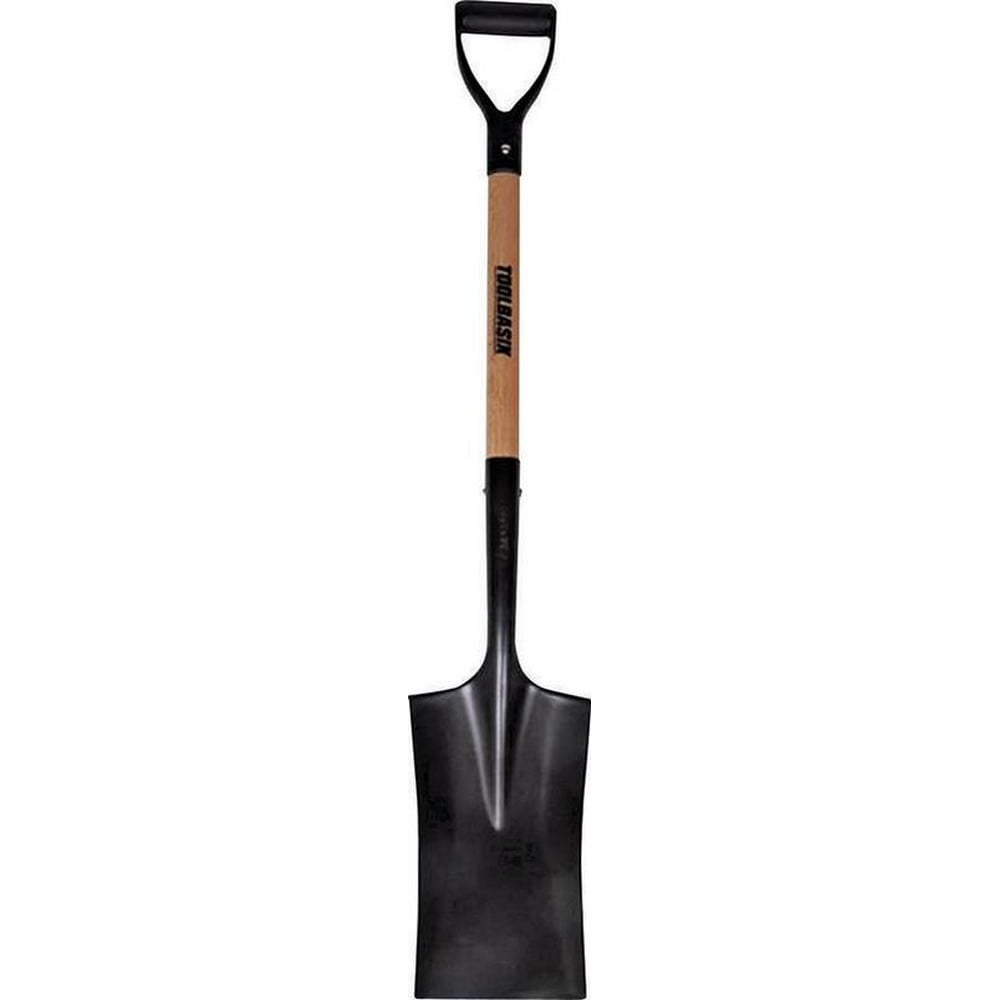 Landscapers Select 34449 Garden Spade Shovel, Steel Blade, Wood Handle, D-Shaped Handle, 28 in L Handle