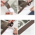 thumbnail image 6 of Caulk Tape Waterproof Self Adhesive, Self-Adhesive Caulk Tape, Waterproof Sealing Strip for Bathroom & Kitchen, Traditional Caulking Replacement Tape Brown 1.37x87.8 Inch (1Pcs), 6 of 9