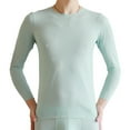 thumbnail image 2 of Mens See-through Mesh Ice silk T-Shirt Long Sleeve Undershirt Fitness Muscle Top, 2 of 8