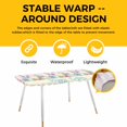 thumbnail image 4 of Easter Table Cloths for 8 Foot Rectangle Tables, Spring Watercolor Bunny Eggs Flowers Pink Plaid Patio Waterproof Elastic Fitted Tablecloths, Washable Rectangular Table Cover for Camping, 4 of 8