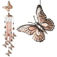 thumbnail image 1 of Butterfly Wind Chime Retro Garden Decoration Metal Romantic Butterfly Wind Chime, 1 of 4