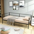 thumbnail image 5 of Costway Metal Twin Daybed with Headboard, Black, 5 of 10