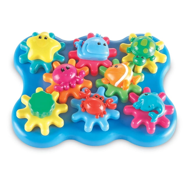 Learning Resources Ocean Wonders Build & Spin, Gears Toy & Building Set, 17 Pieces, Ages 18+ months Learning Resources ELDCS23422