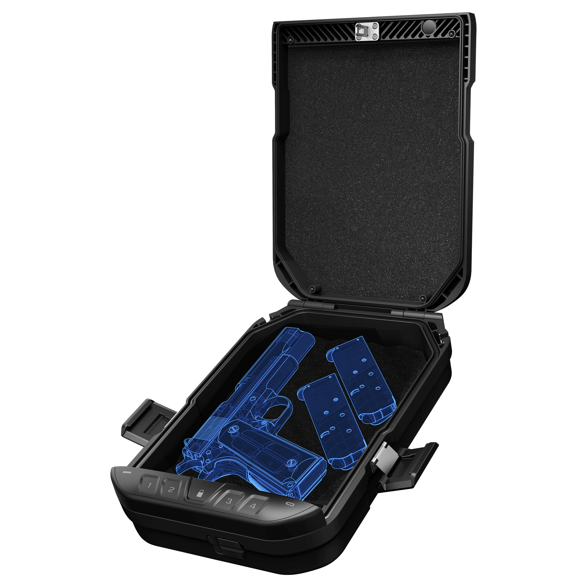 Vaultek® LifePod 20 Full-Size Lockable Weather Resistant Portable Case with Built-In Lock, Backlit Keypad, Steel Security Cable, & TSA Compliant