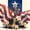Red White Navy, variant on Manfei Watercolor Flowers Stars Twin Quilt Set,Us Flag 4Th Of July Twin Coverlet Set,Red White Blue,2-Piece