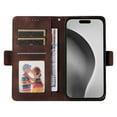thumbnail image 4 of for iPhone 11 Pro Max Wallet Case, Pattern PU Leather Purse Phone Case with [Credit Card Slots] [Wrist Strap] Flip Stand Shockproof Full Body Protective Cover for iPhone 11 Pro Max, Coffee, 4 of 10