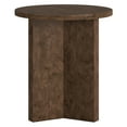thumbnail image 5 of Evelyn&Zoe Scandinavian 20" Wide Espresso Burl Side Table, 5 of 5
