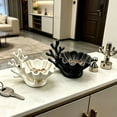 thumbnail image 6 of 3D Printed Coastal Jewelry Organizer, Seashell Trinket Dish & Necklace Tree Stand, Resin Vanity Holder for Rings Earrings Small Succulents, Compact Small Space Storage for Dresser Bathroom Counter, 6 of 6