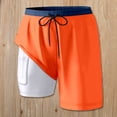 thumbnail image 2 of Womens Swim Shorts with Compresssion Liner 2026 Summer Casual Elastic Waist Leopard Print Board Shorts with Pockets Beachwear, 2 of 3