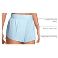 thumbnail image 4 of Shorts CRZ YOGA de tiro alto con abertura lateral y costura interna de 7.5 cm azul, 4 of 4