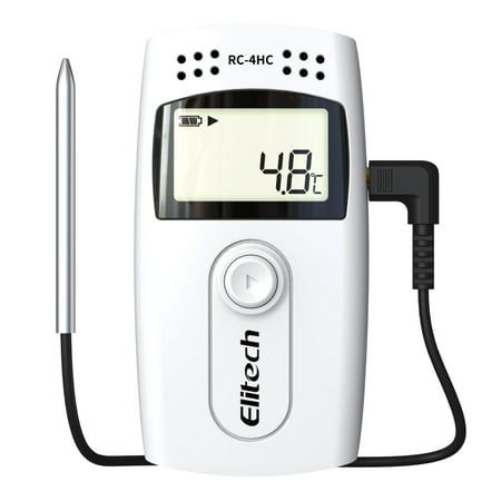 Elitech Temperature and Humidity Data Logger 16000 Points Record Capacity, 5 Pack