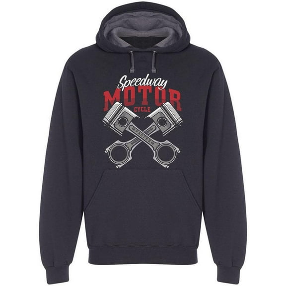 Speedway Motorcycle Hoodie Men - Men Hoodie, Large