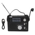 thumbnail image 1 of Radio à Manivelle AM FM SW Multi-Bandes LED Radio d'Urgence avec Lecteur MP3 Emplacement pour Disque U, 1 of 5
