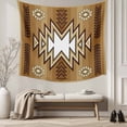 thumbnail image 5 of Brown Southwest Tapestry for Bedroom Wall Hanging Tapestry, Western Rustic Ethnic Mexican Aztec Ceiling Backdrop Tapestries Poster Blanket Wall Decor for Teens Room Living Room Dorm 55" x 73", 5 of 8