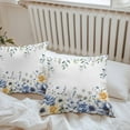 thumbnail image 4 of Outdoor Waterproof Pillow Covers Country Blue Flowers Decorative Throw Pillow Protectors for Patio Sofa Garden Couch,26x26in 2 Pack, 4 of 9