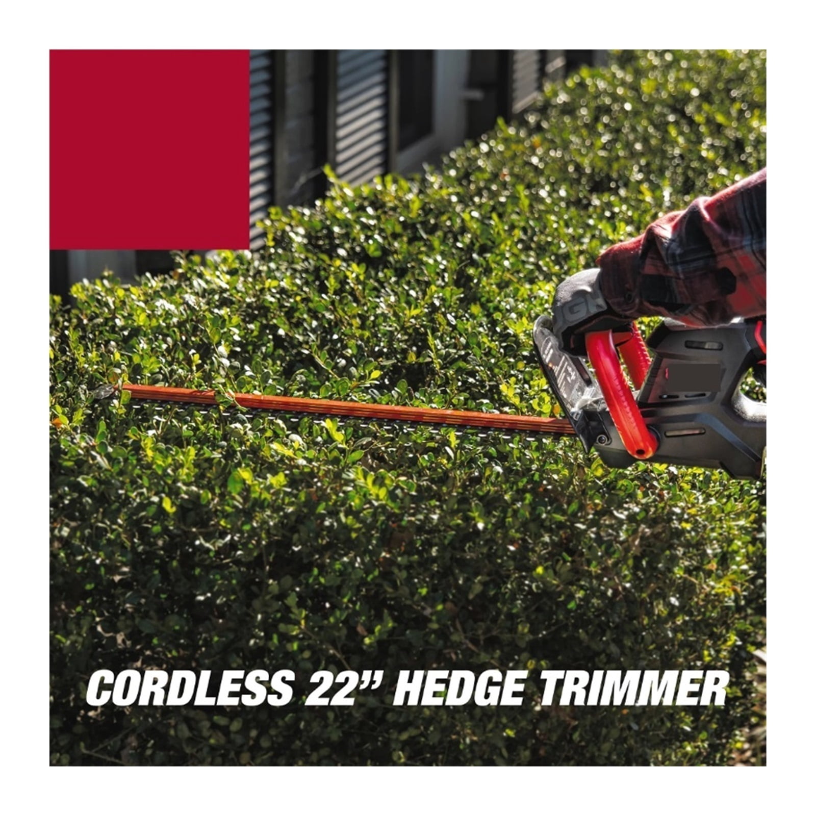 20V Max 22-inch Cordless Battery Powered Hedge Trimmer ,2 IN 1 Trimmer & Edger