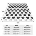 thumbnail image 3 of Bingfone Soccer Print Flannel Fleece Blanket Throw Blanket for Bed,Sofa,Couch,Travel,Camping(80"x60" ), 3 of 8