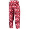 thumbnail image 5 of Men's Concepts Sport Red Wisconsin Badgers Ugly Sweater Long Sleeve Top and Pants Sleep Set, 5 of 5