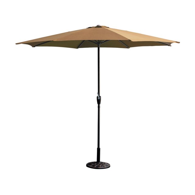 Sombrilla Para Exterior Con Base Metalica Jardin Playa 3 Mts cafe Sky Green HJSB30140003
