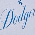 thumbnail image 3 of Women's Mitchell & Ness  Heather Gray Los Angeles Dodgers Script Cropped Boxy T-Shirt, 3 of 5