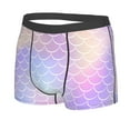 thumbnail image 2 of Wukai Fish Scale1 Print Men’s Underwear Breathable Boxer Briefs,&nbsp;Moisture Wicking & Breathable-Small, 2 of 7