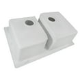thumbnail image 4 of Ruvati RVG1396WH 33 x 22 epiGranite Composite Kitchen Sink - Arctic White, 4 of 6