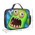 thumbnail image 2 of My Singing Monsters Lunch Bags Insulated Soft Lunch Box Reusable Large Capacity Lunch Tote Bag for Office Picnic School, 2 of 8