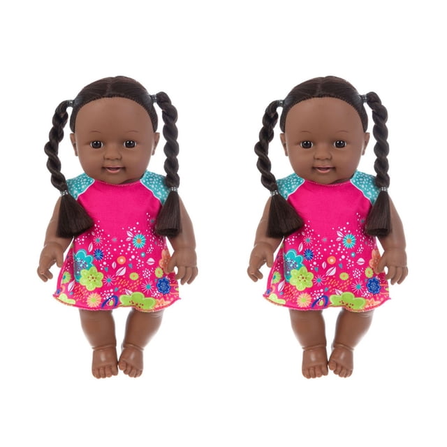 Juguete de vinilo para bebés HUOGUO, negro, africano y negro, 30 cm con ropa