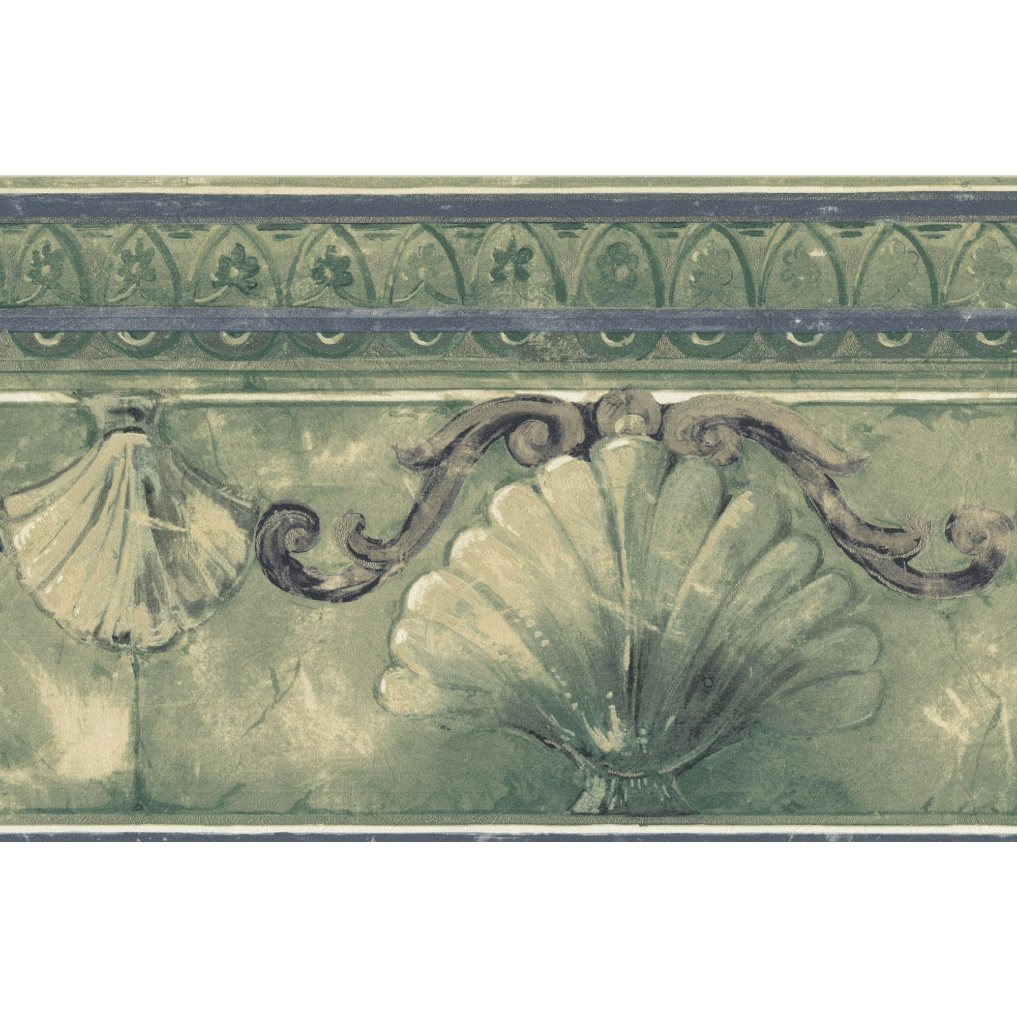 Nautical Seashells Wallpaper Border for Kitchen Bathroom Living Room, Roll 15' x 7'' | Walmart Canada Nautical Seashells Wallpaper Border for Kitchen Bathroom Living Room, Roll 15' x 7'' | Walmart Canada