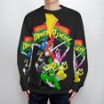 thumbnail image 4 of Power Rangers Sweater Long Sleeve Round Neck Pullover Jumper Fall Winter Clothes Print Tops Blouse 3XL, 4 of 6