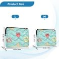 thumbnail image 4 of FORMRS 15"-15.6" Laptop Sleeve Protective Case Soft Carrying Quilted Computer Bag Cover, Blue Beach Pattern, 4 of 7