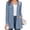D4-Light Blue, variant on Women's Button Down Cardigan Long Sleeve Sweater, Black Stripe L Soft Ribbed Knit Open Front Sweater with Pockets for Fall Winter