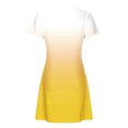 thumbnail image 6 of Sentmoon Midi Wedding Guest Dresses Short Sleeve Gradient Color Beach Vacation Dresses Summer 2026 with Pockets Travel Regular Fit Crew Neck Plus Size Spring Dresses Yellow L, 6 of 6