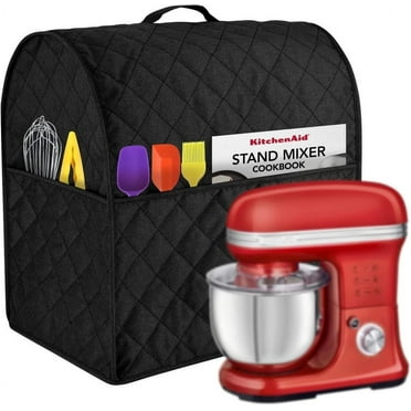 Stand Mixer Cover compatible with Kitchenaid Mixer, Fits All Tilt Head & Bowl Lift Models,Fits for 4.5-Quart and 5-Quart（Black)