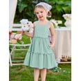 thumbnail image 3 of Arshiner Girls Spaghetti Strap Dress Toddler Summer Dresses Kids Beach Casual Sundresses with Pockets, 3 of 6