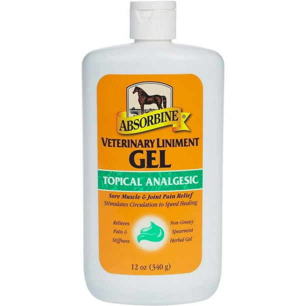 Absorbine Veterinary Liniment Gel Sore Muscle & Joint Pain Relief 12oz